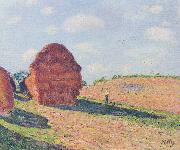 Alfred Sisley Die Strohmieten painting